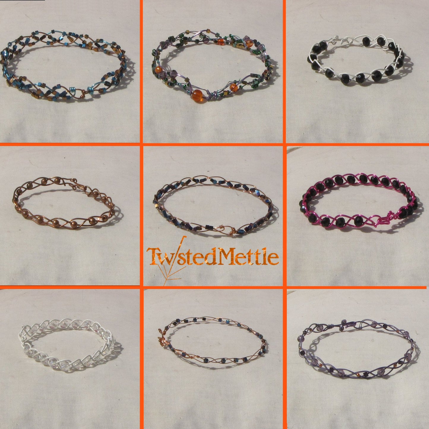 Twisted Mettle copper plaited bracelets
