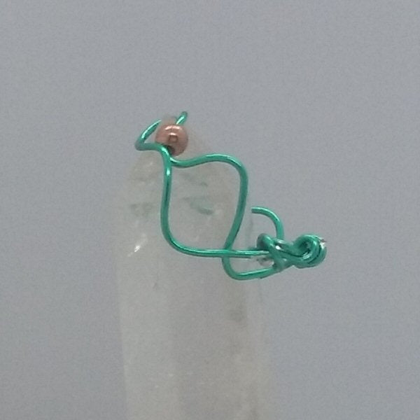 Copper Zig-Zag ring - detail