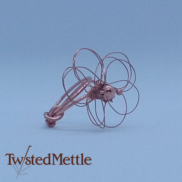 Copper Flower ring
