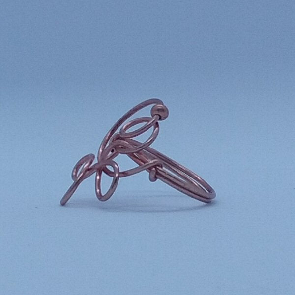 Copper ring 55 - detail