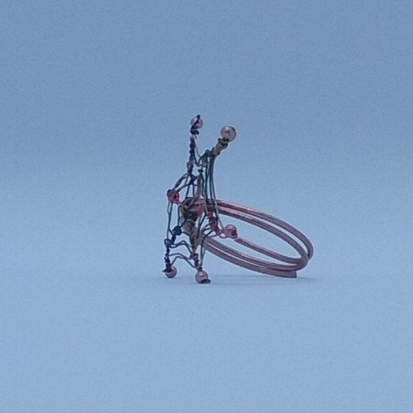 Copper Web ring - detail