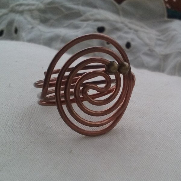 Copper ring 67 - detail