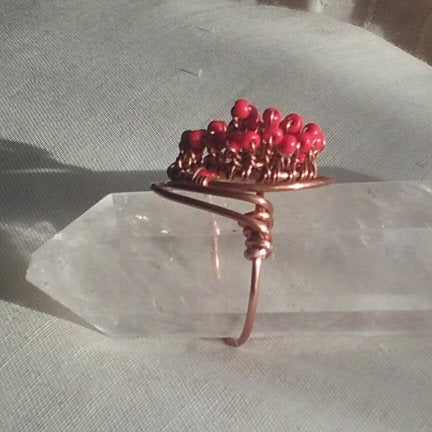 Copper ring 72 - detail