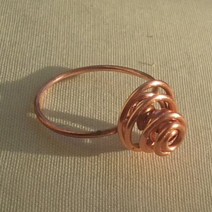 Copper ring 73 - detail