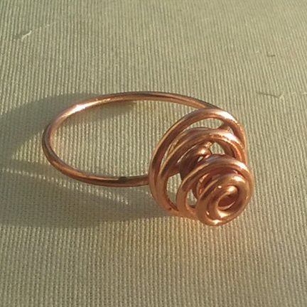 Copper ring 73 - detail
