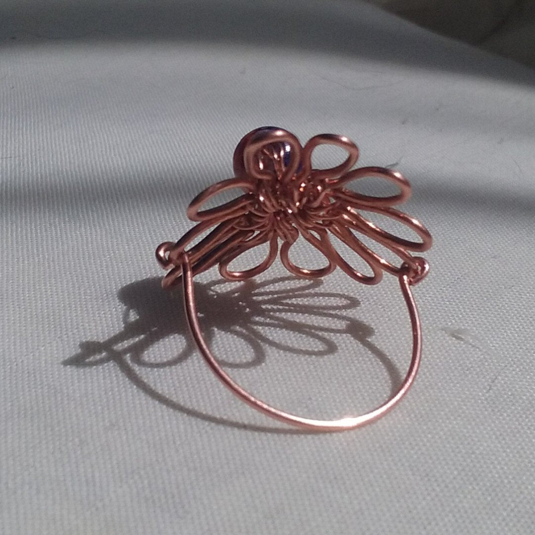 Copper Flower 12 petals - detail