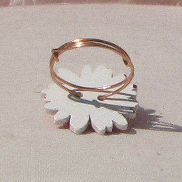 Copper Ring. Pinkish red - detail