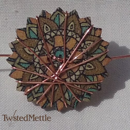 VWB. Simple copper ring, with copper wrap