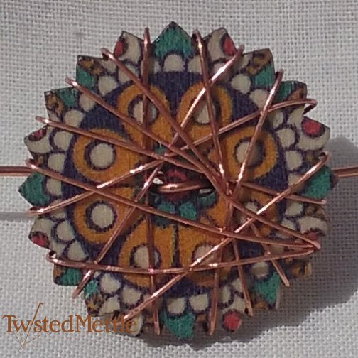 VWB. Simple copper ring and copper wrap